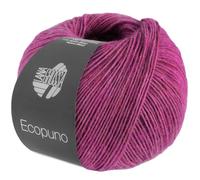 LANA GROSSA Ecopuno | Edle Netzgarnstruktur aus Baumwolle gefüllt mit Merino/Alpaka | Handstrickgarn aus 17% Schurwolle & 11% Alpaka Wolle | 50g Wolle zum Stricken & Häkeln | 215m Garn FB 209