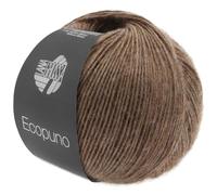 LANA GROSSA Ecopuno | Edle Netzgarnstruktur aus Baumwolle gefüllt mit Merino/Alpaka | Handstrickgarn aus 17% Schurwolle & 11% Alpaka Wolle | 50g Wolle zum Stricken & Häkeln | 215m Garn FB 17