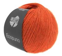 LANA GROSSA Ecopuno | Edle Netzgarnstruktur aus Baumwolle gefüllt mit Merino/Alpaka | Handstrickgarn aus 17% Schurwolle & 11% Alpaka Wolle | 50g Wolle zum Stricken & Häkeln | 215m Garn FB 34