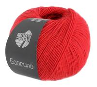 LANA GROSSA Ecopuno | Edle Netzgarnstruktur aus Baumwolle gefüllt mit Merino/Alpaka | Handstrickgarn aus 17% Schurwolle & 11% Alpaka Wolle | 50g Wolle zum Stricken & Häkeln | 215m Garn FB 100