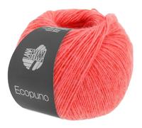 LANA GROSSA Ecopuno | Edle Netzgarnstruktur aus Baumwolle gefüllt mit Merino/Alpaka | Handstrickgarn aus 17% Schurwolle & 11% Alpaka Wolle | 50g Wolle zum Stricken & Häkeln | 215m Garn FB 90