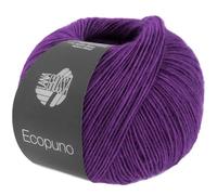 LANA GROSSA Ecopuno | Edle Netzgarnstruktur aus Baumwolle gefüllt mit Merino/Alpaka | Handstrickgarn aus 17% Schurwolle & 11% Alpaka Wolle | 50g Wolle zum Stricken & Häkeln | 215m Garn FB 206