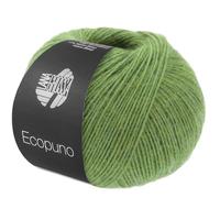 LANA GROSSA Ecopuno | Edle Netzgarnstruktur aus Baumwolle gefüllt mit Merino/Alpaka | Handstrickgarn aus 17% Schurwolle & 11% Alpaka Wolle | 50g Wolle zum Stricken & Häkeln | 215m Garn FB 225