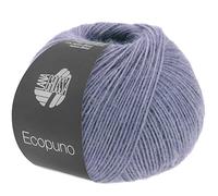 LANA GROSSA Ecopuno | Edle Netzgarnstruktur aus Baumwolle gefüllt mit Merino/Alpaka | Handstrickgarn aus 17% Schurwolle & 11% Alpaka Wolle | 50g Wolle zum Stricken & Häkeln | 215m Garn FB 74