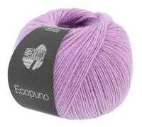 Lana Grossa Strickgarn Ecopuno – Baumwolle mit 17% Schurwolle/11% Alpaka, 50 g FB 92 lila