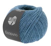 LANA GROSSA Ecopuno | Edle Netzgarnstruktur aus Baumwolle gefüllt mit Merino/Alpaka | Handstrickgarn aus 17% Schurwolle & 11% Alpaka Wolle | 50g Wolle zum Stricken & Häkeln | 215m Garn FB 76