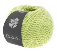 LANA GROSSA Ecopuno | Edle Netzgarnstruktur aus Baumwolle gefüllt mit Merino/Alpaka | Handstrickgarn aus 17% Schurwolle & 11% Alpaka Wolle | 50g Wolle zum Stricken & Häkeln | 215m Garn FB 78