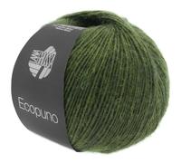 LANA GROSSA Ecopuno | Edle Netzgarnstruktur aus Baumwolle gefüllt mit Merino/Alpaka | Handstrickgarn aus 17% Schurwolle & 11% Alpaka Wolle | 50g Wolle zum Stricken & Häkeln | 215m Garn FB 1