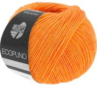 LANA GROSSA Ecopuno | Edle Netzgarnstruktur aus Baumwolle gefüllt mit Merino/Alpaka | Handstrickgarn aus 17% Schurwolle & 11% Alpaka Wolle | 50g Wolle zum Stricken & Häkeln | 215m Garn FB 72