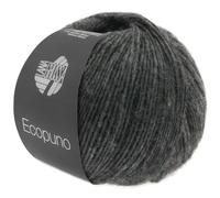 Lana Grossa Handstrickgarn Ecopuno - Baumwolle mit Merino/Alpaka, 50 g, Dunkelgrau