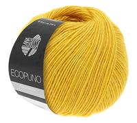 LANA GROSSA Ecopuno | Edle Netzgarnstruktur aus Baumwolle gefüllt mit Merino/Alpaka | Handstrickgarn aus 17% Schurwolle & 11% Alpaka Wolle | 50g Wolle zum Stricken & Häkeln | 215m Garn FB 52