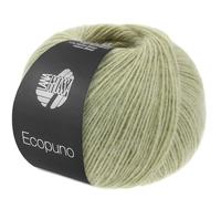 LANA GROSSA Ecopuno | Edle Netzgarnstruktur aus Baumwolle gefüllt mit Merino/Alpaka | Handstrickgarn aus 17% Schurwolle & 11% Alpaka Wolle | 50g Wolle zum Stricken & Häkeln | 215m Garn FB 226