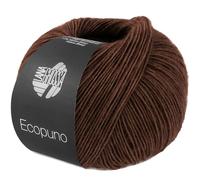 LANA GROSSA Ecopuno | Edle Netzgarnstruktur aus Baumwolle gefüllt mit Merino/Alpaka | Handstrickgarn aus 17% Schurwolle & 11% Alpaka Wolle | 50g Wolle zum Stricken & Häkeln | 215m Garn FB 224