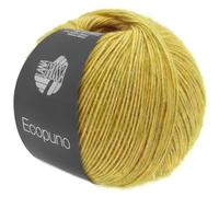 LANA GROSSA Ecopuno | Edle Netzgarnstruktur aus Baumwolle gefüllt mit Merino/Alpaka | Handstrickgarn aus 17% Schurwolle & 11% Alpaka Wolle | 50g Wolle zum Stricken & Häkeln | 215m Garn FB 3
