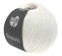 LANA GROSSA Ecopuno | Edle Netzgarnstruktur aus Baumwolle gefüllt mit Merino/Alpaka | Handstrickgarn aus 17% Schurwolle & 11% Alpaka Wolle | 50g Wolle zum Stricken & Häkeln | 215m Garn FB 26