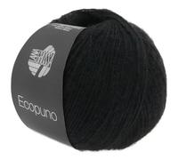 LANA GROSSA Ecopuno | Edle Netzgarnstruktur aus Baumwolle gefüllt mit Merino/Alpaka | Handstrickgarn aus 17% Schurwolle & 11% Alpaka Wolle | 50g Wolle zum Stricken & Häkeln | 215m Garn FB 16