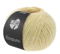 LANA GROSSA Ecopuno | Edle Netzgarnstruktur aus Baumwolle gefüllt mit Merino/Alpaka | Handstrickgarn aus 17% Schurwolle & 11% Alpaka Wolle | 50g Wolle zum Stricken & Häkeln | 215m Garn FB 228