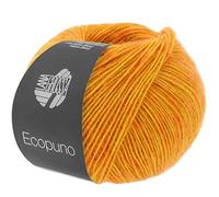 LANA GROSSA Ecopuno | Edle Netzgarnstruktur aus Baumwolle gefüllt mit Merino/Alpaka | Handstrickgarn aus 17% Schurwolle & 11% Alpaka Wolle | 50g Wolle zum Stricken & Häkeln | 215m Garn FB 80