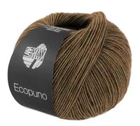LANA GROSSA Ecopuno | Edle Netzgarnstruktur aus Baumwolle gefüllt mit Merino/Alpaka | Handstrickgarn aus 17% Schurwolle & 11% Alpaka Wolle | 50g Wolle zum Stricken & Häkeln | 215m Garn FB 227