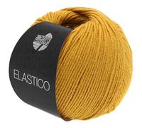 Lana Grossa Strickgarn Elastico – 96% Baumwolle/4% Polyester, 50 g, 160 m – FB 139 Narzissengelb
