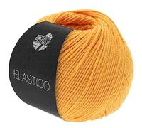 LANA GROSSA Elastico | Baumwoll-Klassiker mit leichtem Stretchanteil | Handstrickgarn aus 96% Baumwolle & 4% Polyester (Elite)| 50g Wolle zum Stricken & Häkeln | 160m Garn