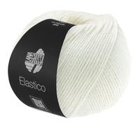 Lana Grossa Handstrickgarn Elastico – 96% Baumwolle/4% Polyester, mit leichtem Stretch, 50 g, Écru