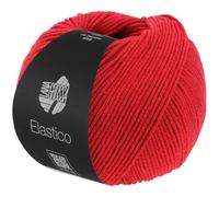 LANA GROSSA Elastico | Baumwoll-Klassiker mit leichtem Stretchanteil | Handstrickgarn aus 96% Baumwolle & 4% Polyester (Elite)| 50g Wolle zum Stricken & Häkeln | 160m Garn FB 23