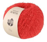 LANA GROSSA Ella | Flauscheffektgarn aus 100% Baumwolle | Handstrickgarn aus 100% Baumwolle | 50g Wolle zum Stricken & Häkeln | 130m FB 11