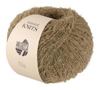 LANA GROSSA Ella | Flauscheffektgarn aus 100% Baumwolle | Handstrickgarn aus 100% Baumwolle | 50g Wolle zum Stricken & Häkeln | 130m FB 2
