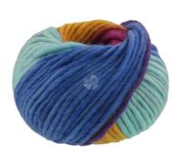 Lana Grossa Filzgarn Feltro Arco 445 – 50 g – Orchidee/Goldgelb/Mint/Royal/Dunkelviolett