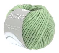 LANA GROSSA Feltro | Filzgarn für Kreativhandwerk, vielseitig, hochwertige Wolle zum Nass- und Trockenfilzen | Handstrickgarn aus 100% Schurwolle | 50g Wolle zum Stricken & Häkeln | 50m FB 98