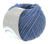 LANA GROSSA Feltro | Filzgarn für Kreativhandwerk, vielseitig, hochwertige Wolle zum Nass- und Trockenfilzen | Handstrickgarn aus 100% Schurwolle | 50g Wolle zum Stricken & Häkeln | 50m FB 101