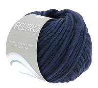 LANA GROSSA Feltro | Filzgarn für Kreativhandwerk, vielseitig, hochwertige Wolle zum Nass- und Trockenfilzen | Handstrickgarn aus 100% Schurwolle | 50g Wolle zum Stricken & Häkeln | 50m FB 5