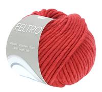 LANA GROSSA Feltro | Filzgarn für Kreativhandwerk, vielseitig, hochwertige Wolle zum Nass- und Trockenfilzen | Handstrickgarn aus 100% Schurwolle | 50g Wolle zum Stricken & Häkeln | 50m FB 106