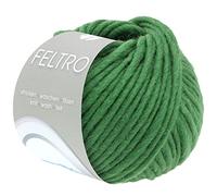 LANA GROSSA Feltro | Filzgarn für Kreativhandwerk, vielseitig, hochwertige Wolle zum Nass- und Trockenfilzen | Handstrickgarn aus 100% Schurwolle | 50g Wolle zum Stricken & Häkeln | 50m FB 11