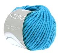 LANA GROSSA Feltro | Filzgarn für Kreativhandwerk, vielseitig, hochwertige Wolle zum Nass- und Trockenfilzen | Handstrickgarn aus 100% Schurwolle | 50g Wolle zum Stricken & Häkeln | 50m FB 42