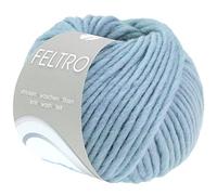 LANA GROSSA Feltro | Filzgarn für Kreativhandwerk, vielseitig, hochwertige Wolle zum Nass- und Trockenfilzen | Handstrickgarn aus 100% Schurwolle | 50g Wolle zum Stricken & Häkeln | 50m FB 109