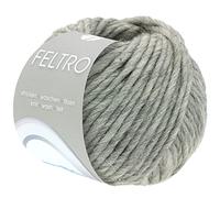 LANA GROSSA Feltro | Filzgarn für Kreativhandwerk, vielseitig, hochwertige Wolle zum Nass- und Trockenfilzen | Handstrickgarn aus 100% Schurwolle | 50g Wolle zum Stricken & Häkeln | 50m FB 3