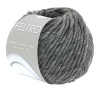 LANA GROSSA Feltro | Filzgarn für Kreativhandwerk, vielseitig, hochwertige Wolle zum Nass- und Trockenfilzen | Handstrickgarn aus 100% Schurwolle | 50g Wolle zum Stricken & Häkeln | 50m FB 4