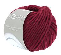 LANA GROSSA Feltro | Filzgarn für Kreativhandwerk, vielseitig, hochwertige Wolle zum Nass- und Trockenfilzen | Handstrickgarn aus 100% Schurwolle | 50g Wolle zum Stricken & Häkeln | 50m FB 15