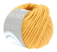 Lana Grossa FELTRO UNI 50 g moderne Filzwolle in kräftigen Farben (schrumpft beim Waschen ca. 30-40%) 50 m, Farbe:112 -