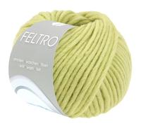 Lana Grossa FELTRO UNI 50 g moderne Filzwolle in kräftigen Farben (schrumpft beim Waschen ca. 30-40%) 50 m, Farbe:114 -