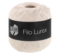 LANA GROSSA Filo Lurex | Edles, fest verzwirntes Baumwollgarn mit dezentem Lurexschimmer | Handstrickgarn aus 94% Baumwolle und 6% Polyester | 50g Wolle, Stricken & Häkeln | 145m FB 18