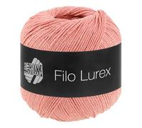 LANA GROSSA Filo Lurex | Edles, fest verzwirntes Baumwollgarn mit dezentem Lurexschimmer | Handstrickgarn aus 94% Baumwolle und 6% Polyester | 50g Wolle, Stricken & Häkeln | 145m FB 6