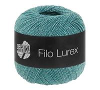 LANA GROSSA Filo Lurex | Edles, fest verzwirntes Baumwollgarn mit dezentem Lurexschimmer | Handstrickgarn aus 94% Baumwolle und 6% Polyester | 50g Wolle, Stricken & Häkeln | 145m FB 10