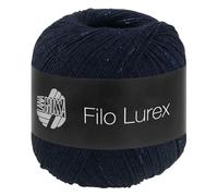 LANA GROSSA Filo Lurex | Edles, fest verzwirntes Baumwollgarn mit dezentem Lurexschimmer | Handstrickgarn aus 94% Baumwolle und 6% Polyester | 50g Wolle, Stricken & Häkeln | 145m FB 15