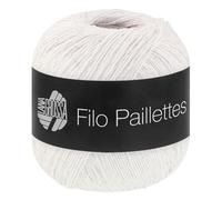Lana Grossa Handstrickgarn Filo Paillettes – 55% Baumw., 39% Polyester, 6% Polyamid – 50g/155m FB 1