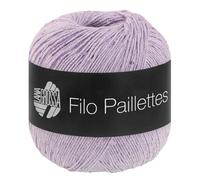 Lana Grossa Handstrickgarn Filo Paillettes – mit Pailletten & Matt-Glanz, 55% Baumwolle, 50 g FB 8