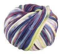 LANA GROSSA Gelato | Weiches, gefülltes Baumwoll-Schlauchbändchen mit buntem Sprenkeldruck | Handstrickgarn aus 52% Baumwolle & 48% Polyamid | 100g Wolle zum Stricken & Häkeln | 80m Garn