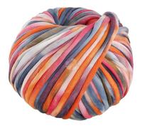 LANA GROSSA Gelato | Weiches, gefülltes Baumwoll-Schlauchbändchen mit buntem Sprenkeldruck | Handstrickgarn aus 52% Baumwolle & 48% Polyamid | 100g Wolle zum Stricken & Häkeln | 80m Garn FB 1